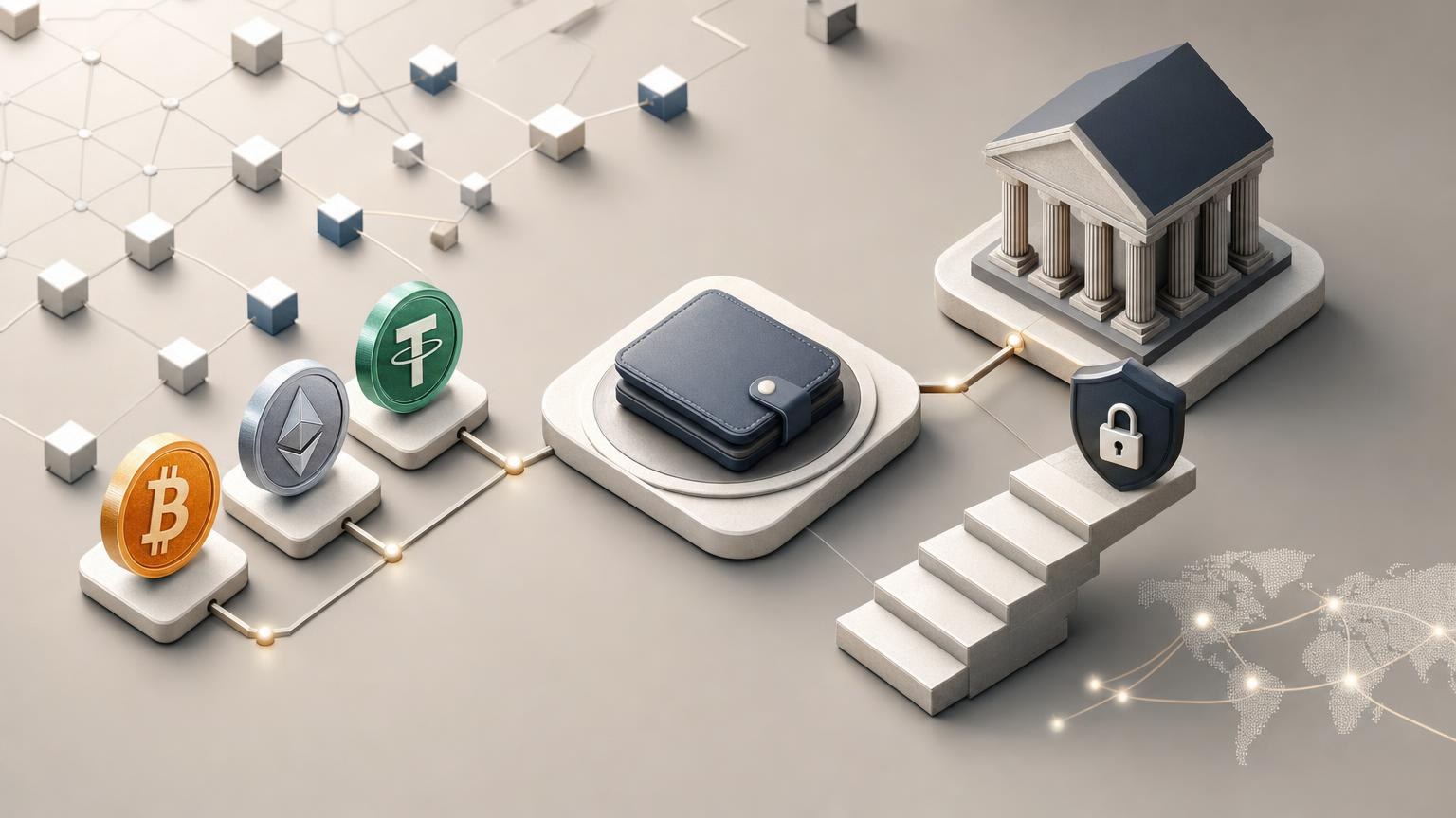 A beginner reviews the asset, blockchain network, recipient address, amount, fee, exchange rate, and transaction status before a cryptocurrency exchange